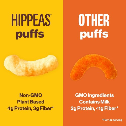 Hippeas Chkpea Puff Wht Cheddar 4 OZ - Picture 3 of 4