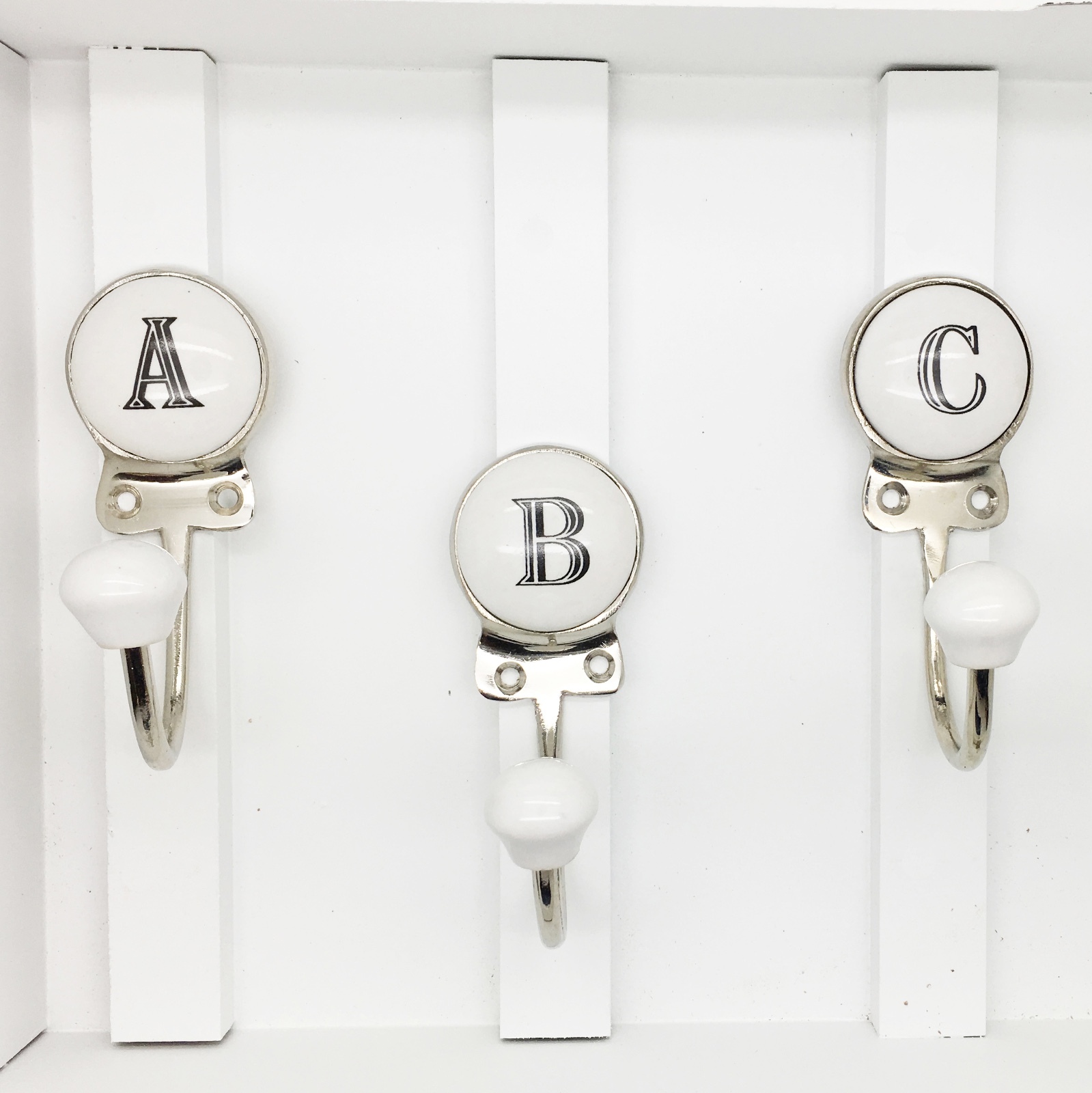 Ceramic Coat Hat Hooks Coloured 