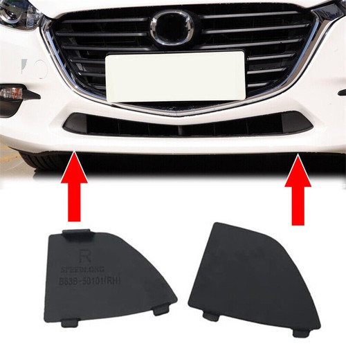 2x Black Front Bumper Lower Grille Cover For Mazda 3 2016 2017 2018 B63B-50-101 - Picture 7 of 9