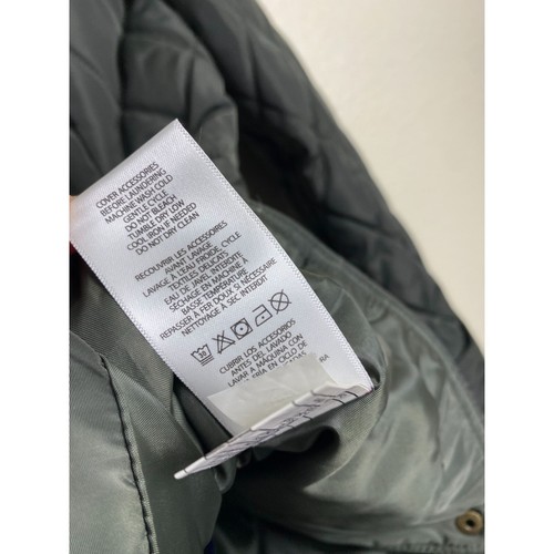 Lauren Ralph Lauren Crest Quilted Jacket Olive Green Women Size Small Equestrian - Picture 18 of 20