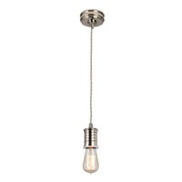 Pendellampe Deckenleuchte HäNgelampe Messing Nickel D 10 Cm Esszimmerlampe