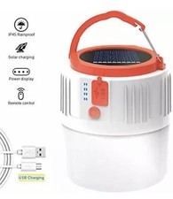 Camping Lantern LED Emergency Portable Light Waterproof Solar Powered remote