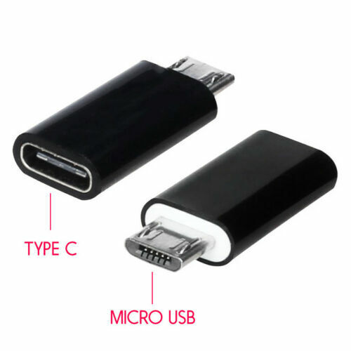 USB Type-C Femelle vers Micro-USB Mâle adaptateur cable chargeur adapter port - Imagen 1 de 5