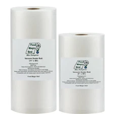 Vacuum Sealer Bags 1-8x50 & 1-11x50 Food Magic Seal for Food Storage Bags 