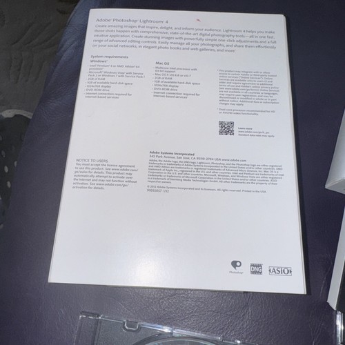 Genuine Adobe Photoshop Lightroom 4 Upgrade PC and Mac - Picture 5 of 5