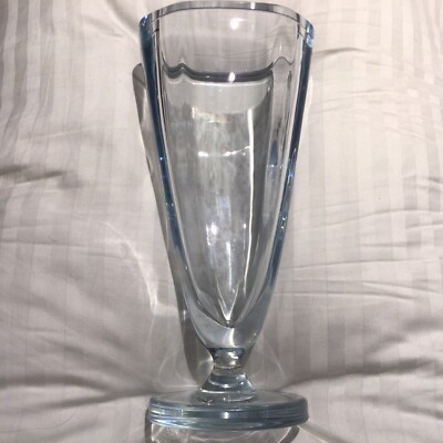 スウェーデン スタジオグラス Strömbergshyttan STROMBERGSHYTTAN SWEDISH ART GLASS FOOTED VASE - STROMBERG 13 438