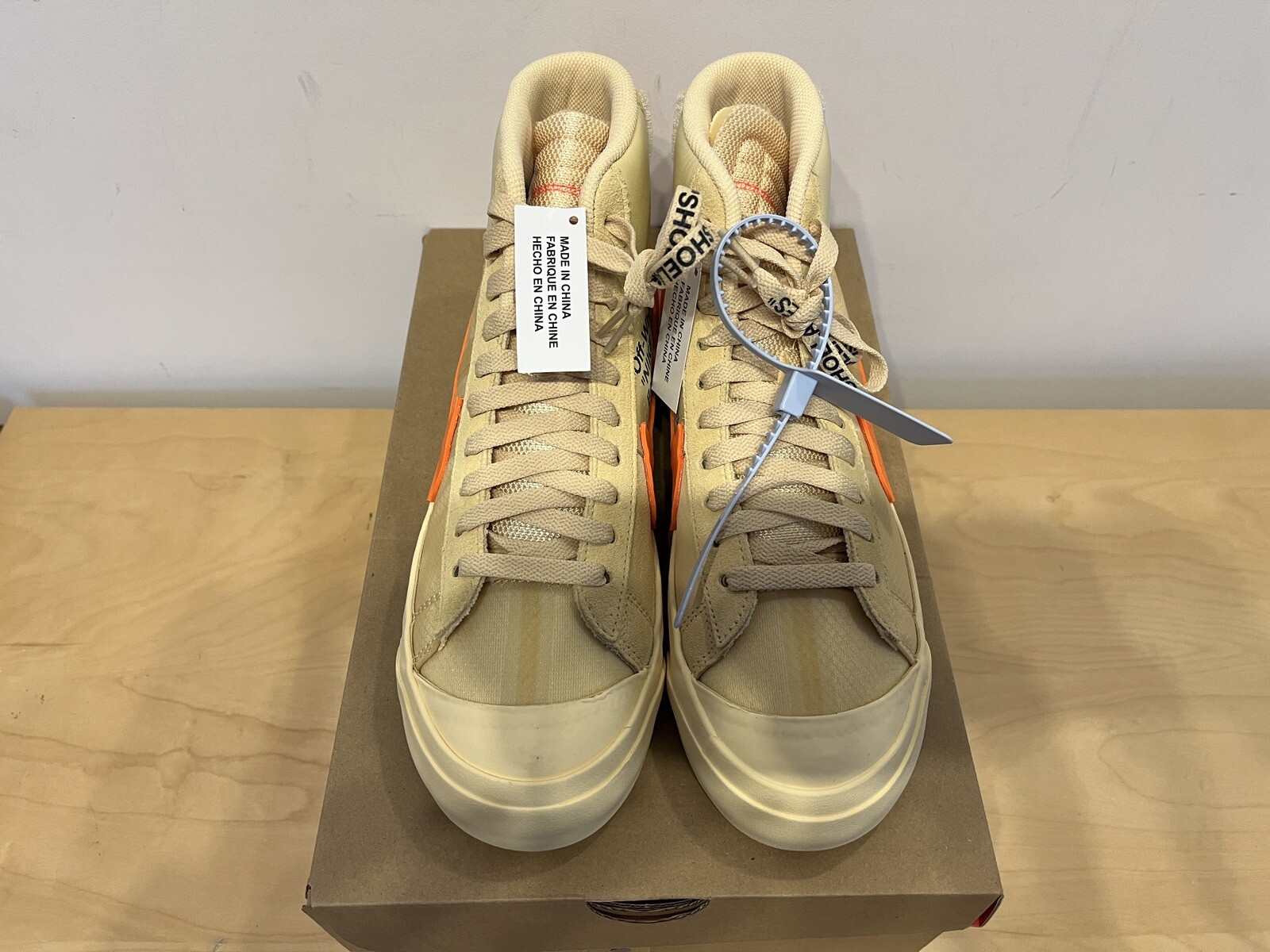 OFF WHITE X NIKE NIKE X OFF WHITE BLAZER HALLOW'S EVE UK 7 US 8 NUOVO ORIGINALE TUTTO