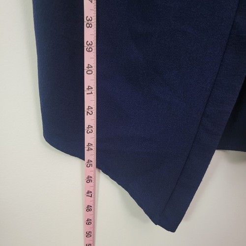ASOS Maternity Wrap Midi Dress Navy Womens Nursing V neck Short Sleeves Size 4 - Picture 8 of 11