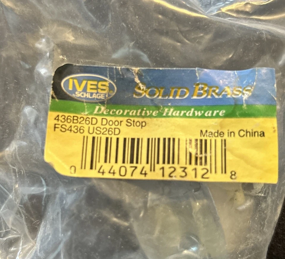 IVES #436 B26D CROMADO SATINADO, TOPE PUERTA BAJA ALTURA. G3 Foto 2 de 2