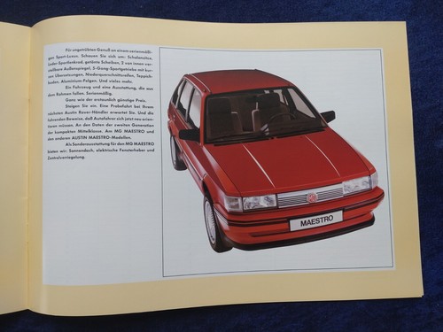 AUSTIN Rover Maestro Prospekt 9.1983 + Preisliste - Picture 11 of 11