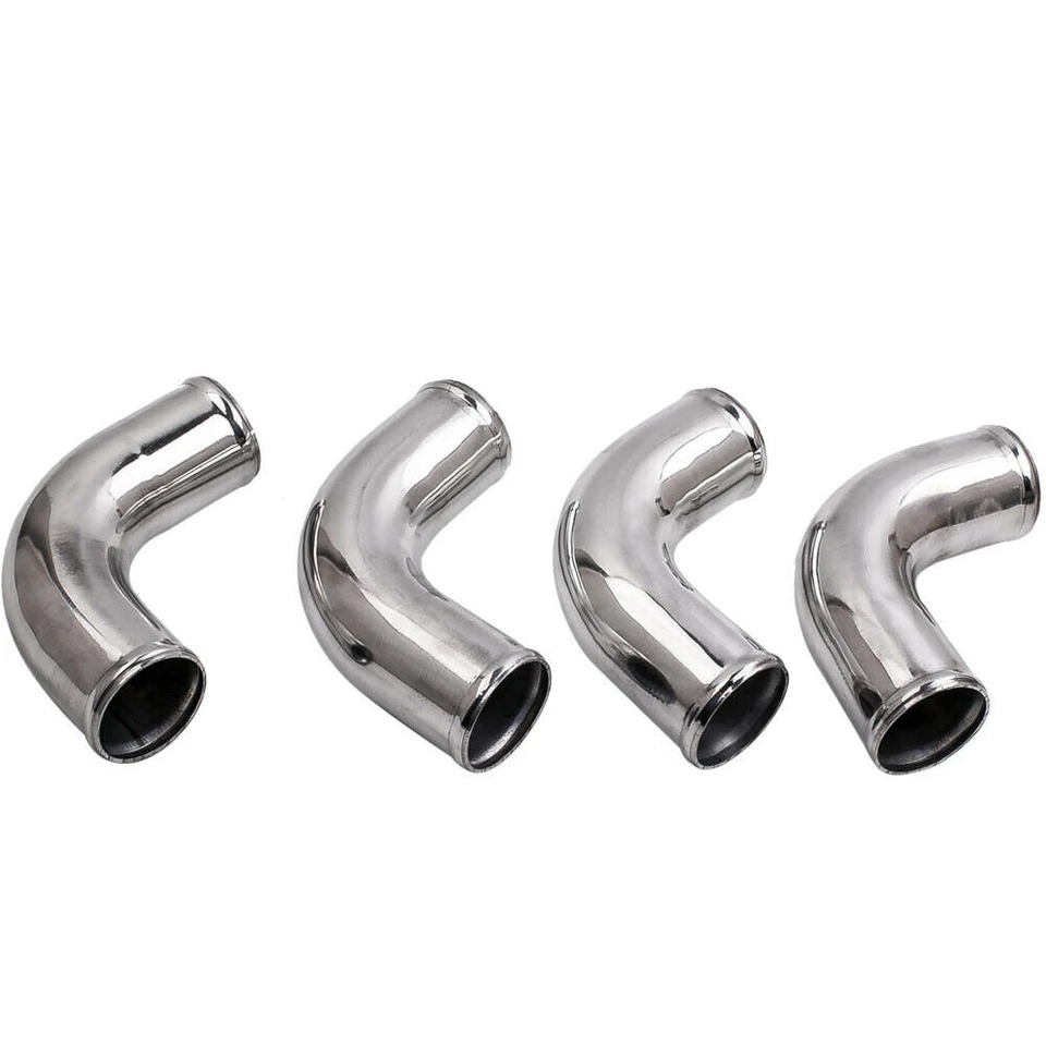 TUBERÍA INTERCOOLER TURBO ALUMINIO UNIVERSAL 2.25" 57MM + MANGUERA CODO AZUL + ACOPLADORES Foto 3 de 4