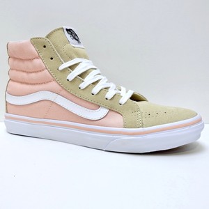 vans sk8 hi slim khaki hi top trainers