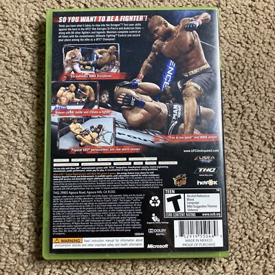 UFC 2009 Undisputed (Microsoft Xbox 360, 2009) Complete W/ Manual