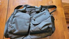 Fischer Price black diaper bag with strap and insulated pocket, storage, tool