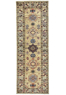 Geometric Tribal Kazak Oriental Runner Rug Bedroom Kitchen Hallway 2'4x6'7 ft