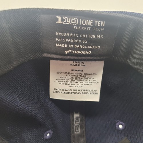 Mütze Kappe Hurley marineblau 110 One Ten Druckknopflasche rot bestickt Spruch Logo - Bild 8 von 8