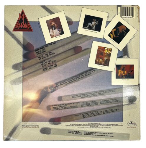 Def Leppard Pyromania 1983 Mercury Vinyl - Picture 2 of 6