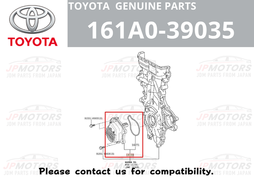 TOYOTA Genuine PRIUS COROLLA Electric Engine Water Pump w/Gasket 161A0-39035 New - Picture 2 of 11
