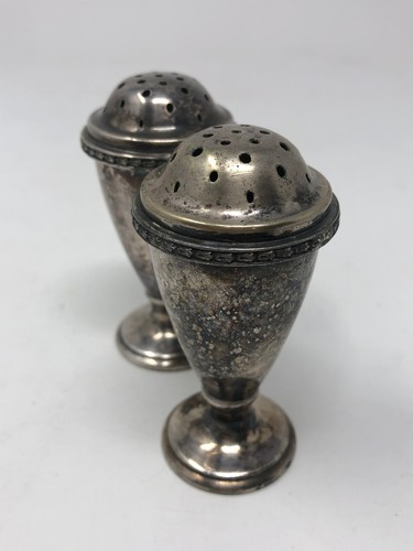 2 Lawrence B. Smith Silberplatte Salz Pfeffer Pulver Zuckerschüttler Nickel Silber - Bild 8 von 9