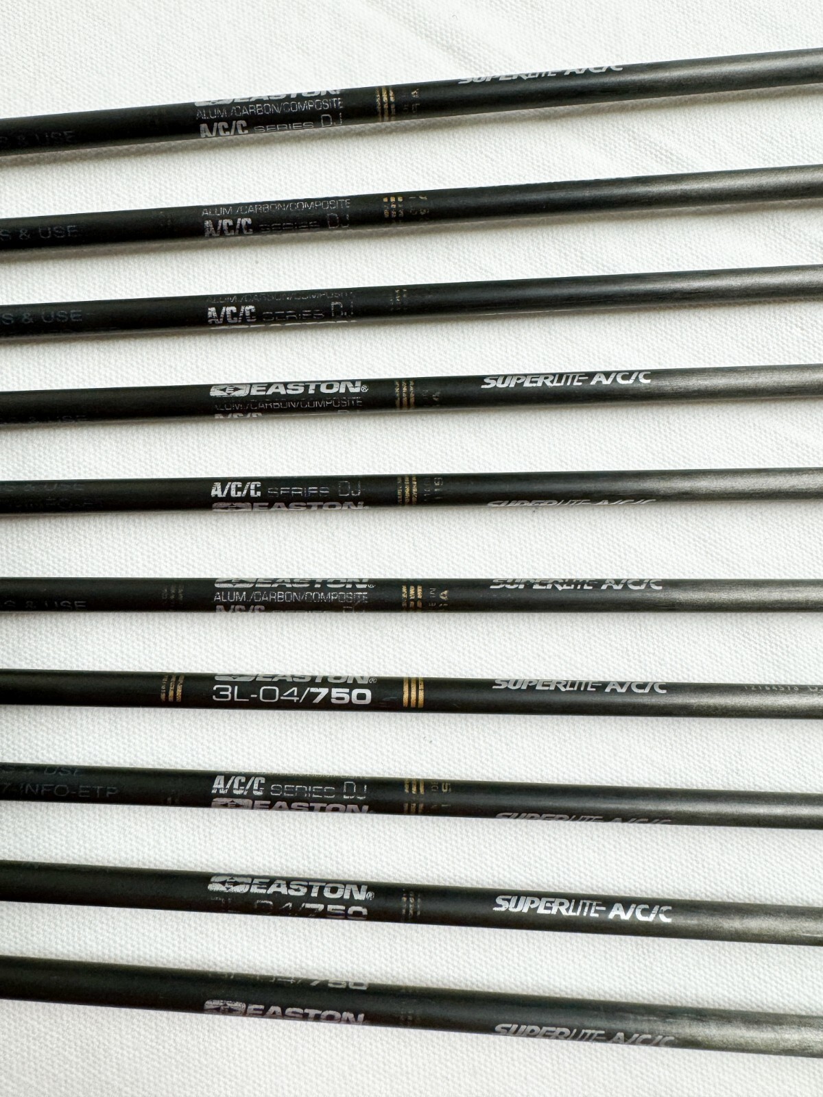 10 x Easton ACC Arrows 27" 750 Spine Easton Points and Nocks eBay