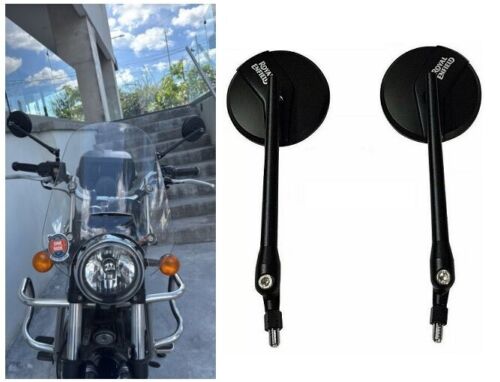 Touring Mirror Pair Fit For Royal Enfield "Gt & Interceptor 650, Bear 650" - Picture 2 of 15