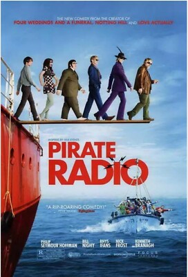 Pirate Radio Promo Movie POSTER 11 x 17 Philip Seymour Hoffman Bill Nighy (A)