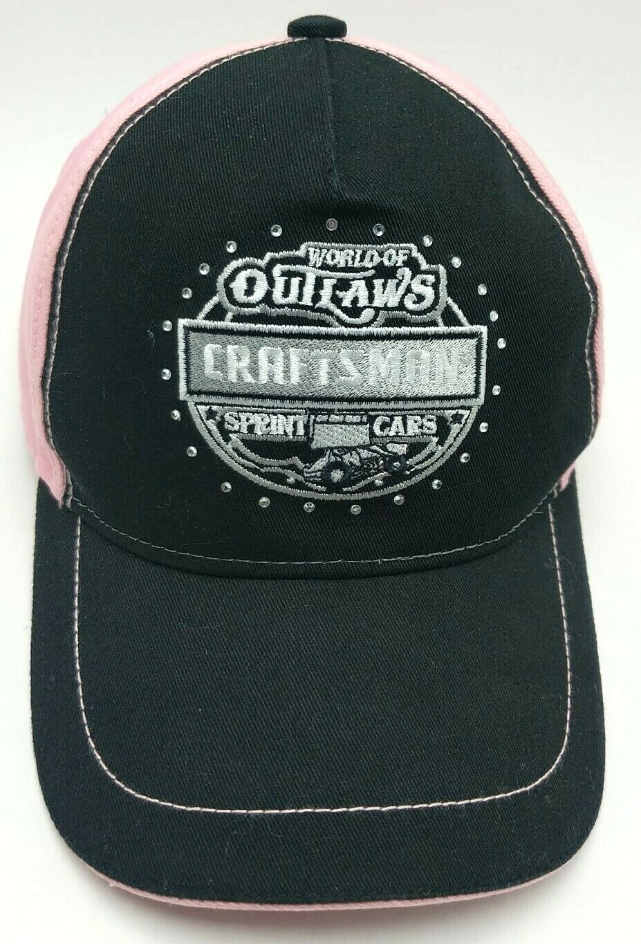 WORLD OF OUTLAWS SPRINT CARS CRAFTSMAN hat black pink… Gem