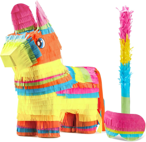 Cinco De Mayo Donkey Pinata for Kids Birthday Party, (13 X 20 X 5 In.) for Fun F - Picture 11 of 12