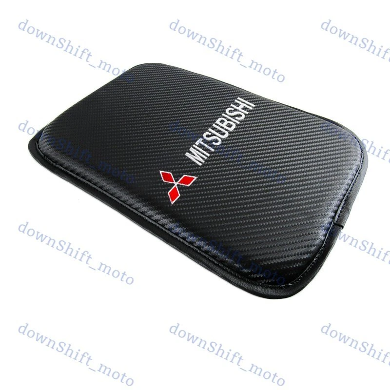 Bordado para MITSUBISHI Consola Central de Carbono Apoyabrazos Cojín Alfombrilla Almohadilla Cubierta X1 Foto 4 de 4