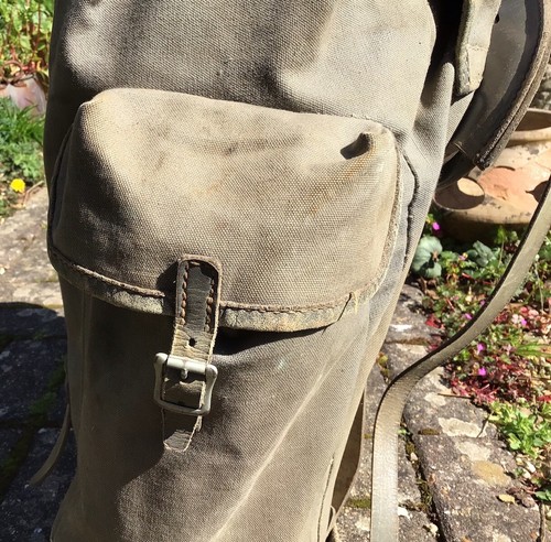 Vintage 1950’s Norwegian Bergans Original Canvas Backpack Rucksack Hiking - Picture 10 of 24