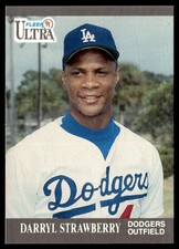 1991 Ultra Darryl Strawberry Los Angeles Dodgers #171
