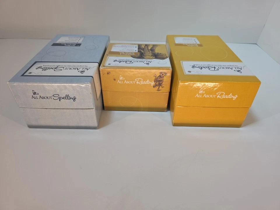 All About Reading All about Spelling Lot Of 3 Flashcard Boxes and Divider Cards - Image 4 of 4