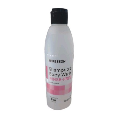 McKesson Rinse-Free Shampoo and Body Wash 8 oz. Light Floral Scent