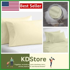 Luxury 800 Thread Count Egyptian Cotton Pillowcases - Set of 2, Ivory