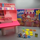 Vintage 1993 Barbie Domino's Pizza Party Playset Mattel #9330 Vtg With Box