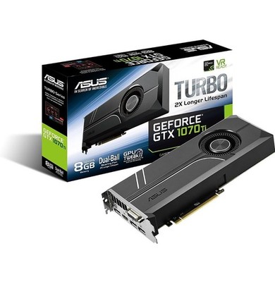 ASUS GeForce GTX 1070 Ti Turbo 8GB GDDR5 Video Graphics Card