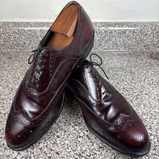 Vintage Mason Executive Imperials 371 Burnished Burgundy Leather Wingtips 11.5EE