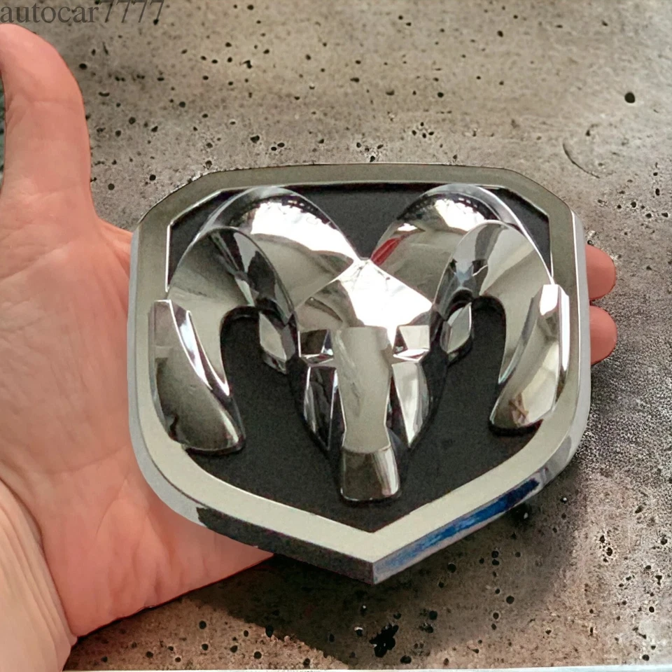 For 2013-2018 RAM 1500 2500 3500 Front Grille Ram Head Grill Emblem Badge Chrome - Изображение 4 из 4