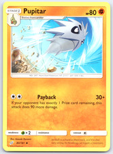 Pokemon TCG Pupitar SM - Team Up NM Uncommon 80/181