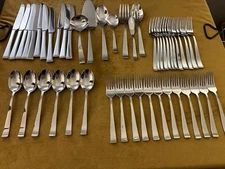 (48) Pieces Wallace Julienne  18/10 Stainless With Serving Set  - MINT Condition