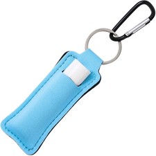1 Pack Lip Balm Holder KeyChain for Lipstick, Portable Lip Balm Holder with K...