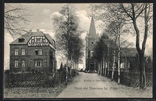 Ansichtskarte Neuenhaus / Wermelskirchen, Kirche und Pfarrhaus 