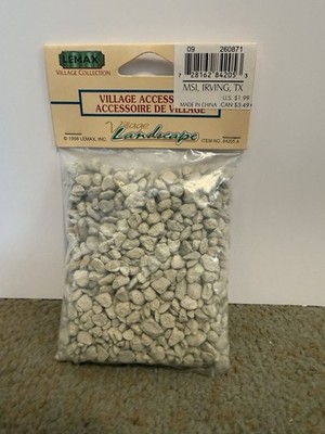 Lemax Village DECORATIVE STONE GRAY 225 Grams Christmas Set 1998 84205AM