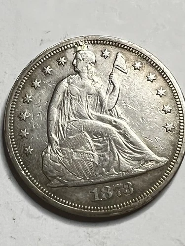 1873-S $1 Trade Dollar Closed 3 Variety San Francisco Silver XF Detail