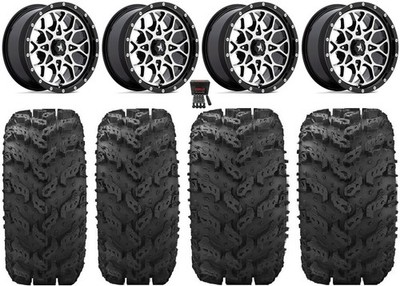 MSA Portal 14'' Wheels Machined 27'' Reptile Tires Can-Am Commander Maverick