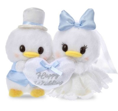 Japan Disney Donald Duck & Daisy Plush Toy Urupocha-chan Urupocha chan Wedding