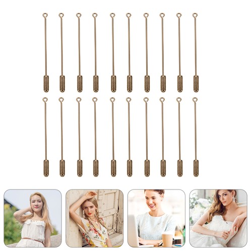 20 Piezas Broche Cobre Accesorios Hombre Hombre Alfileres en Grandes Cantidades - Imagen 10 de 12