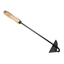5 In. Handle Ash Hardwood Garden Hoe, Total 18 In. L Right Hand Dutch Hand Hoe