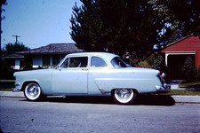 No Date Street Scene Classic Ford Car Slide CH-E
