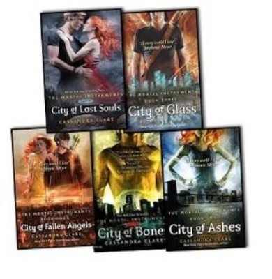 The Mortal Instruments Box Set, Paperback Books 1-5, by Cassandra Clare